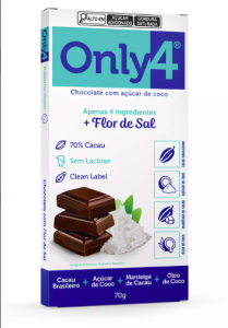 Only4 70% cacau c/Flor de Sal 70g