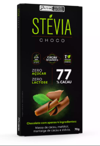 StéviaChoco 77%cacau 70g