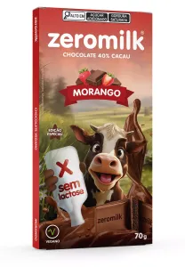 Chocolate Zero Milk 70g 40% Cacau MORANGO